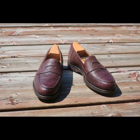 John Lobb handmade lizard loafers brown - Picture 1 of 5